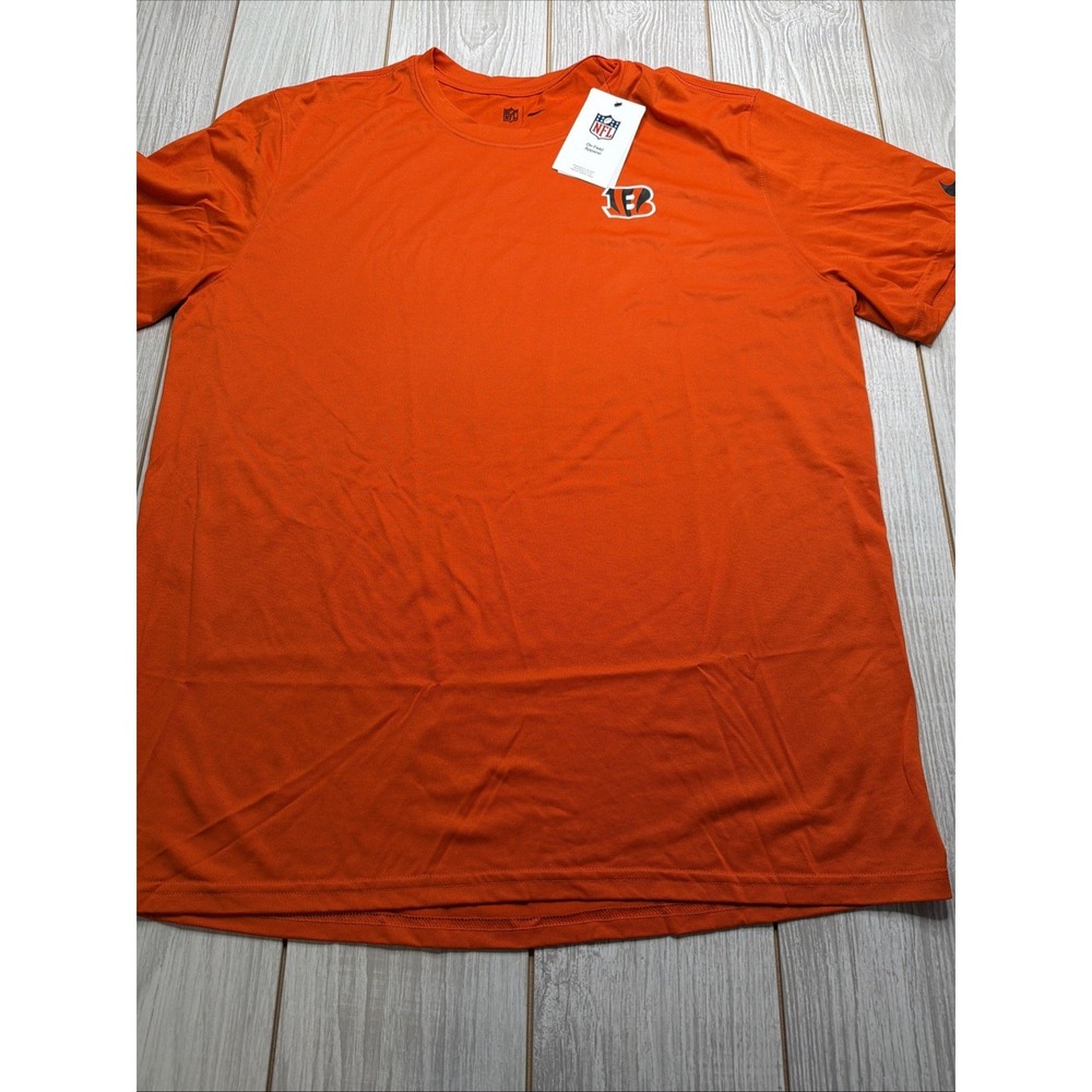 New Nike Cincinnati Bengals Mens Football Dri-fit Shirt Size 2XL On Field Orange